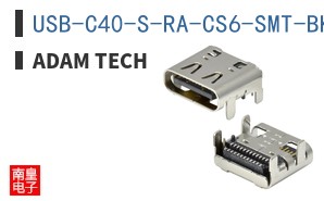 USB-C40-S-RA-CS6-SMT-BK-30-T/R