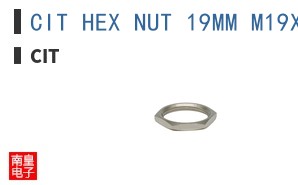 CIT HEX NUT 19MM M19X1.0