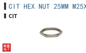 CIT HEX NUT 25MM M25X1.0