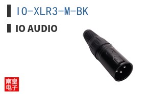 IO-XLR3-M-BK