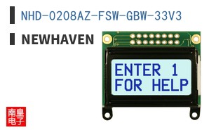 NHD-0208AZ-FSW-GBW-33V3
