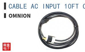 CABLE AC INPUT 10FT C13  NEMA5-15 14AWG