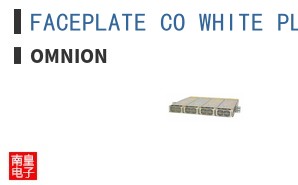 FACEPLATE CO WHITE PLASTIC CPSHELF_FTP2