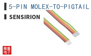 5-PIN MOLEX-TO-PIGTAIL RIBBON CABLE